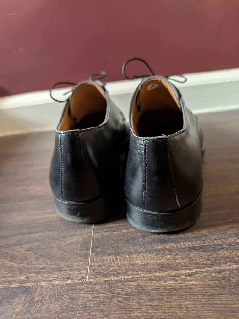 BARRIE LTD. Black Leather Bench Made In England Norwegian Split Toe Derby Shoes